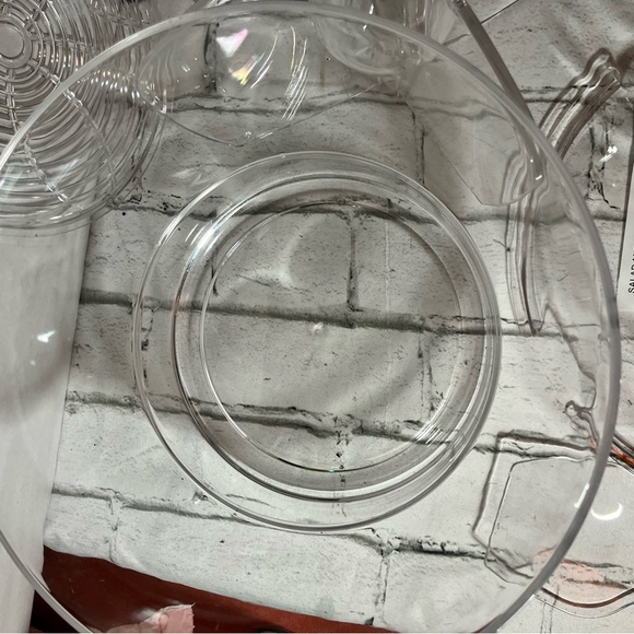 Acrylic Serving Bowl Divided W/dip Bowl  & Utensils Veggies, Fruits,cold salads - Picture 16 of 16